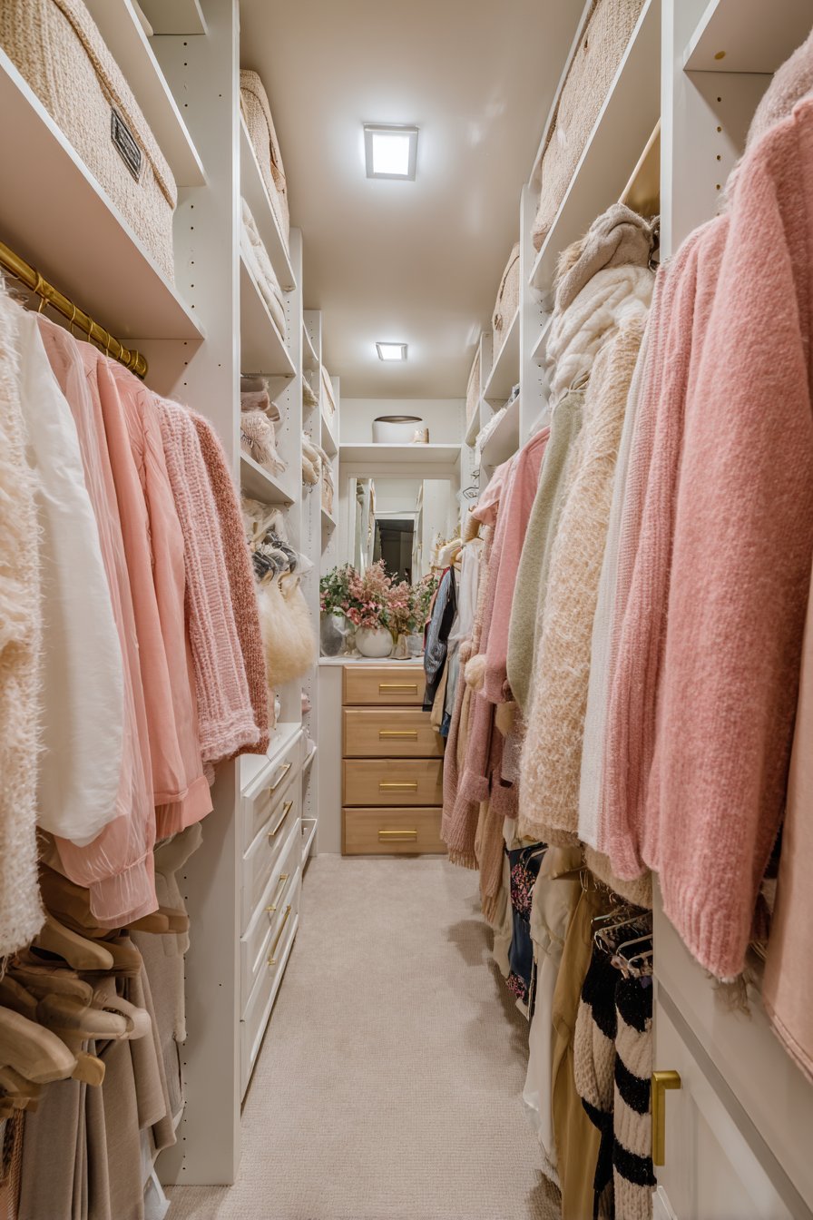 Floor-to-Ceiling White Built-In Elegance