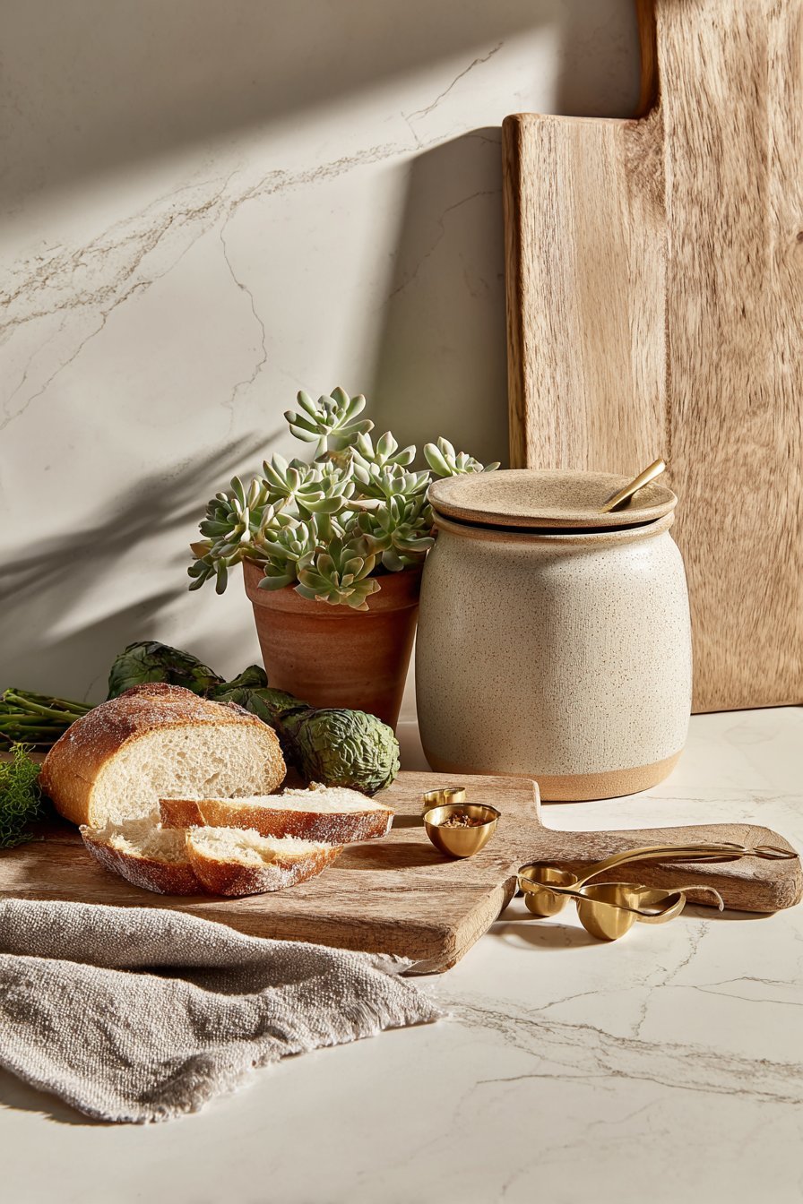 Marble Countertop Styling Vignette