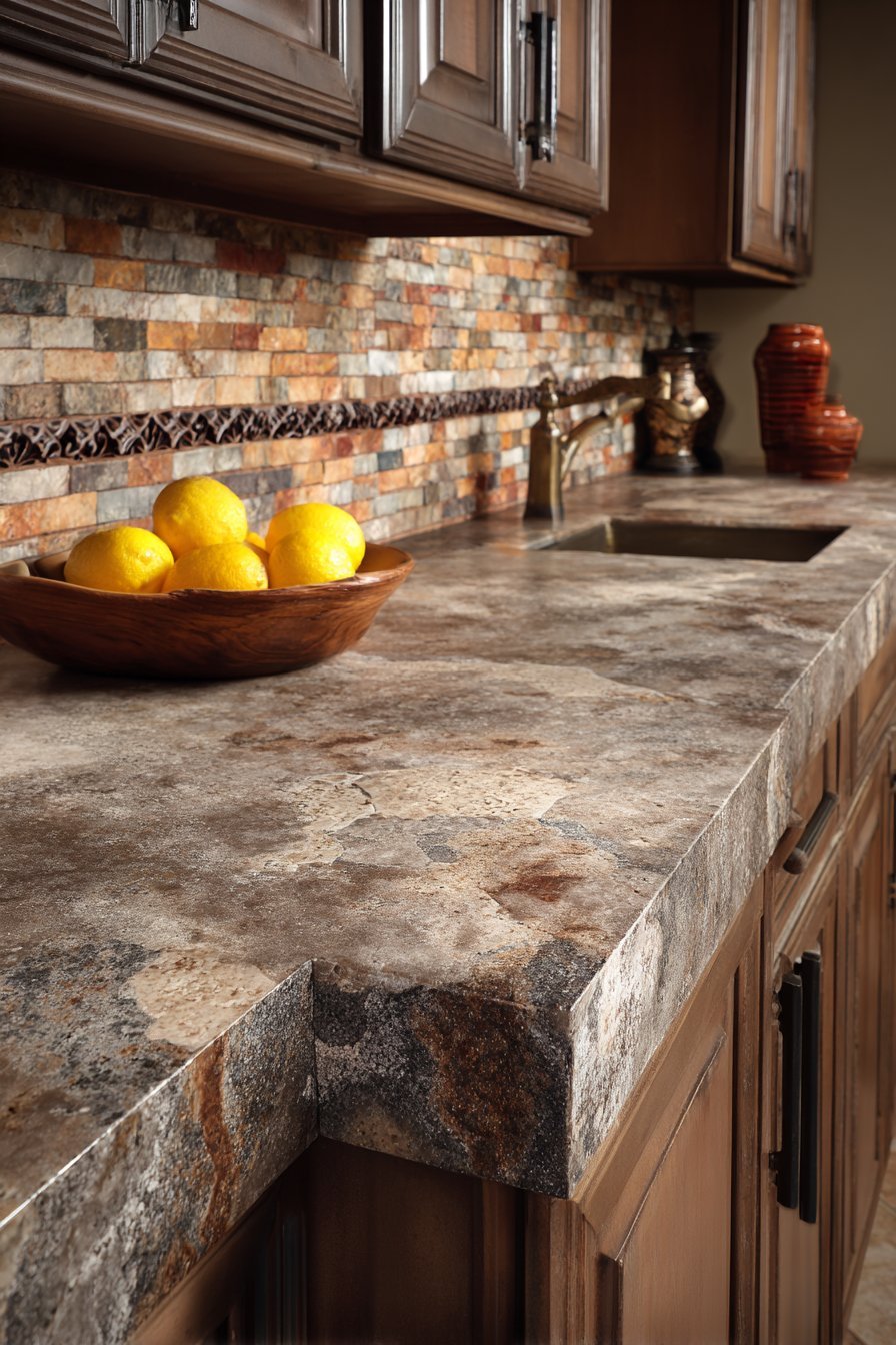 Warm Grey Concrete Countertops