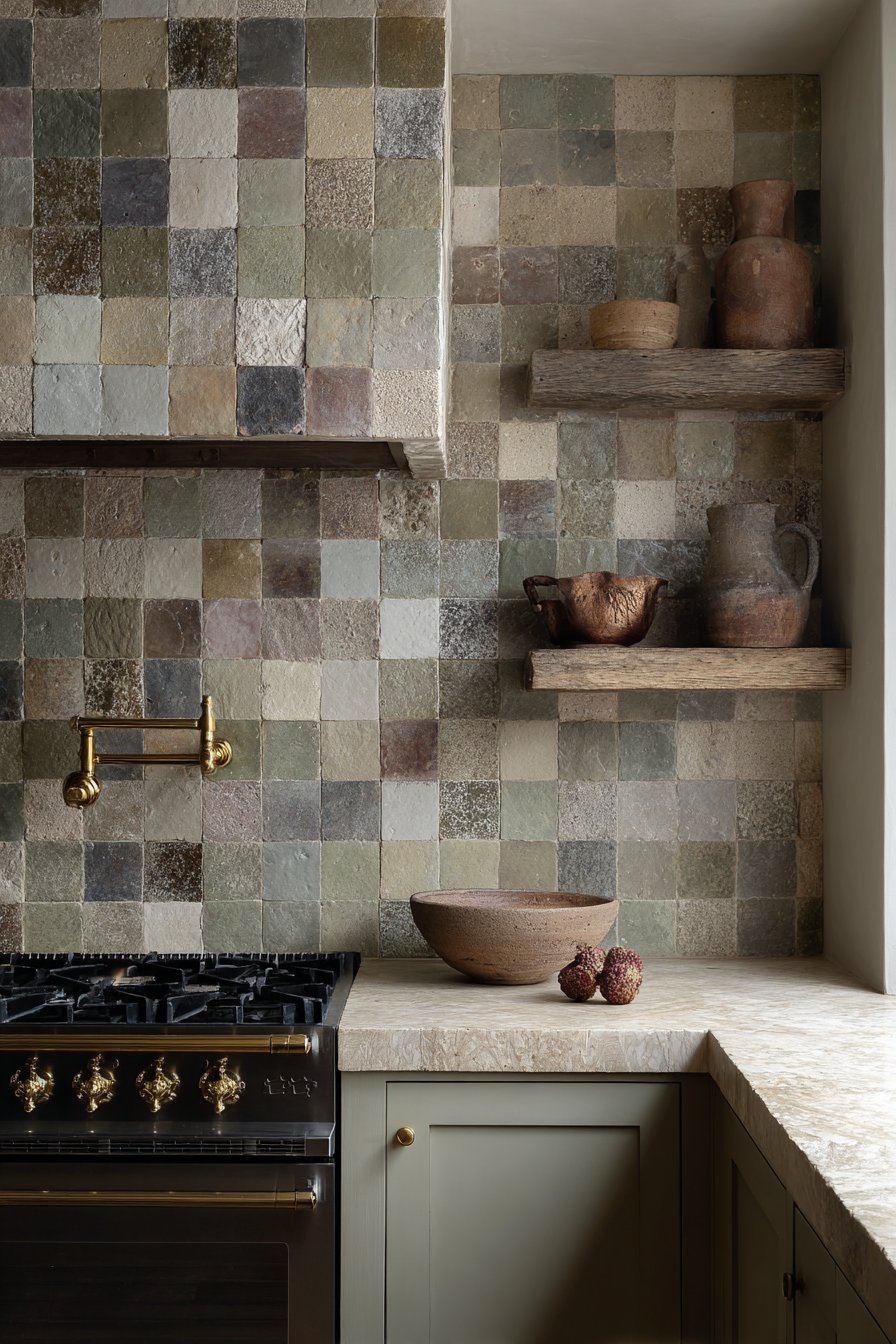 Handmade Zellige Tile Backsplash
