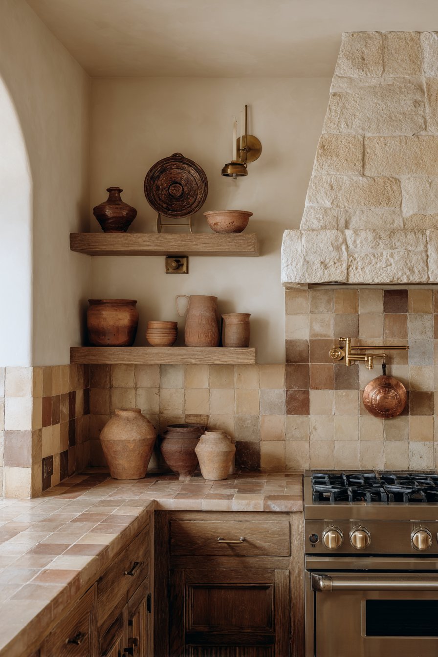 Handmade Zellige Tile Backsplash