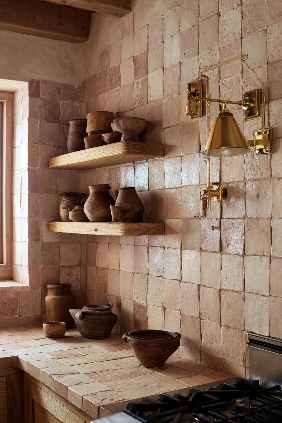 Handmade Zellige Tile Backsplash