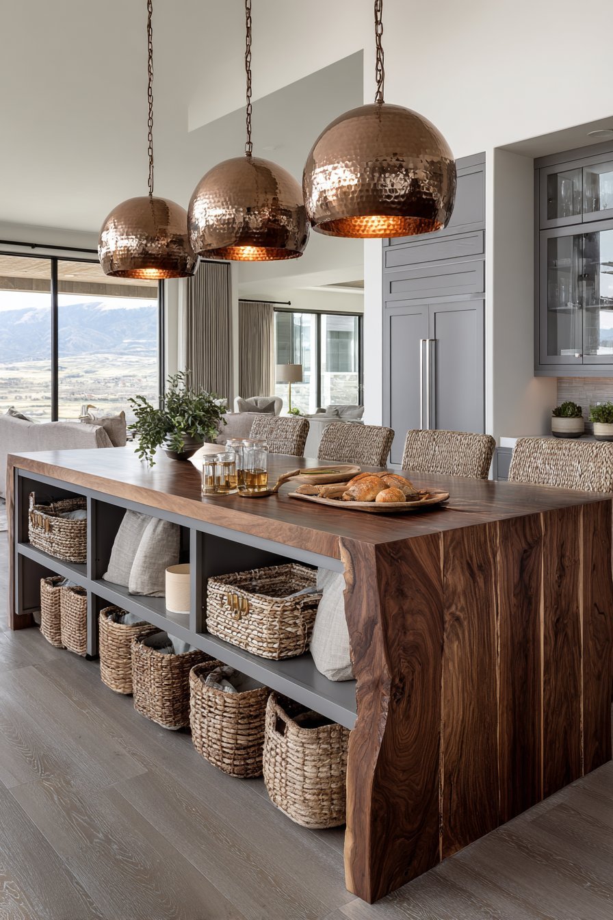 Live Edge Walnut Island Centerpiece