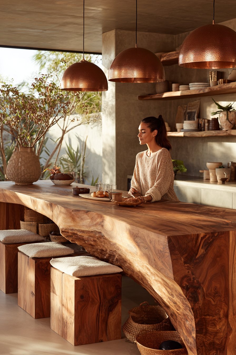 Live Edge Walnut Island Centerpiece