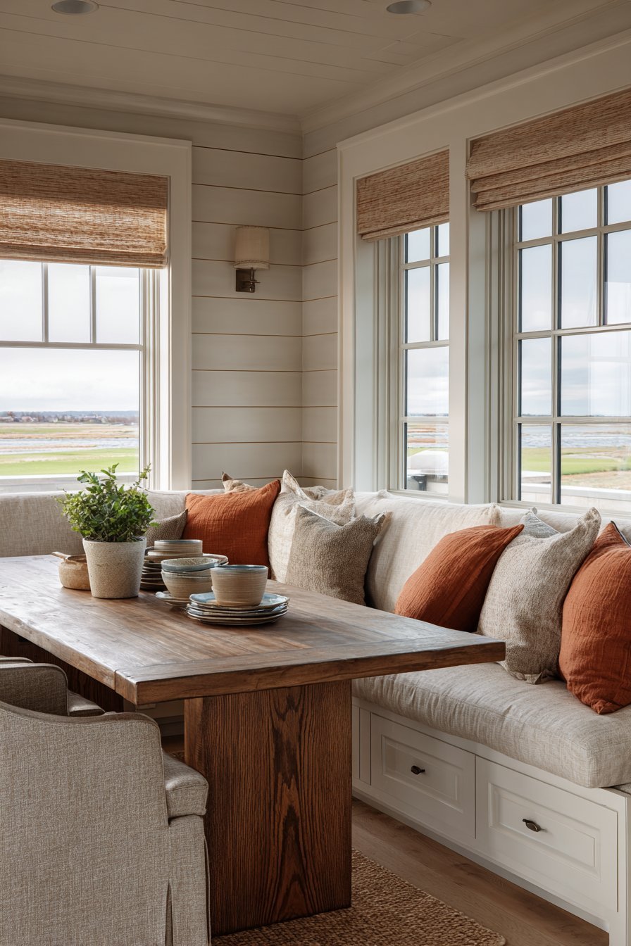 Natural Linen Breakfast Nook