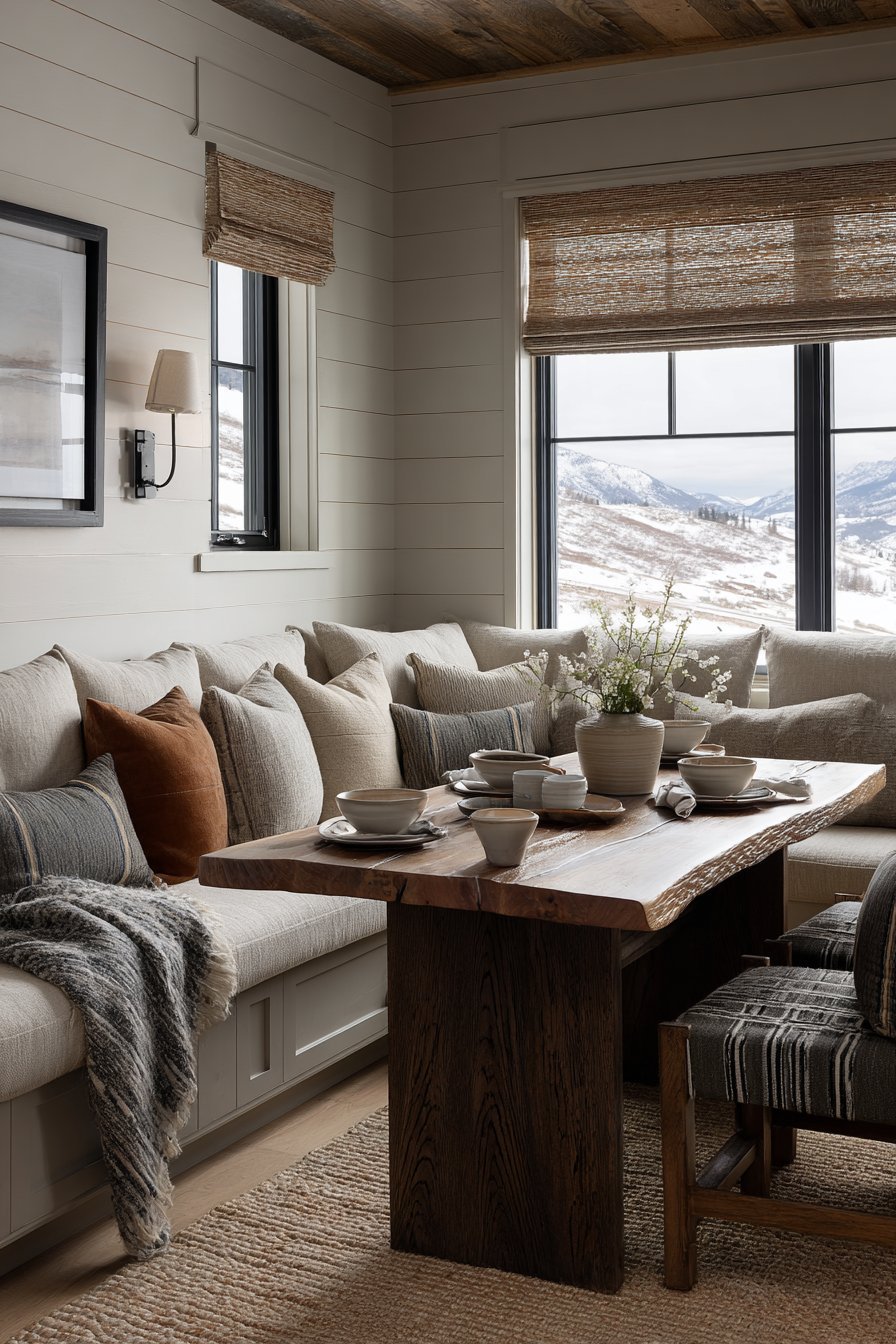 Natural Linen Breakfast Nook