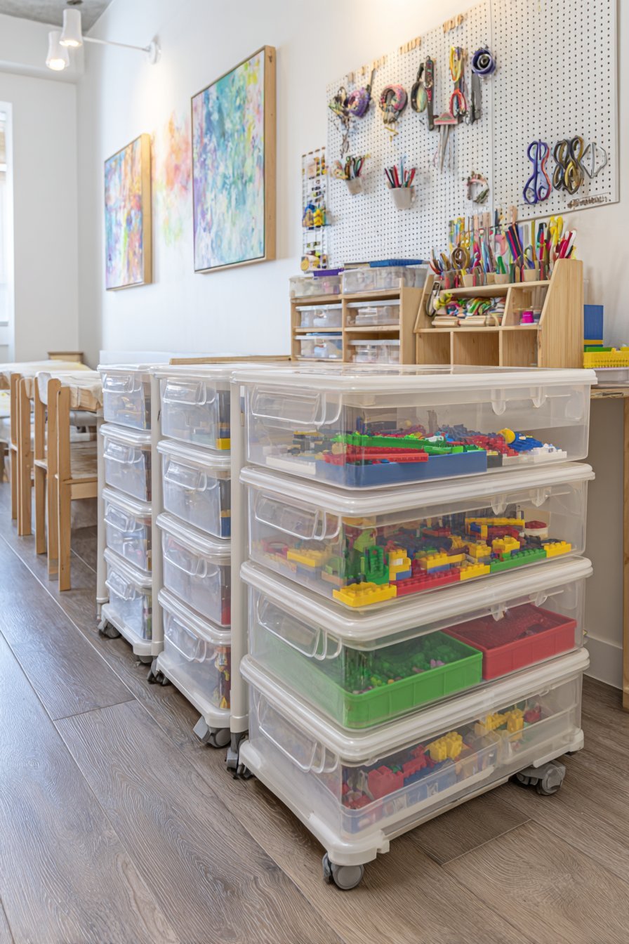 Mobile Clear Drawer Storage System