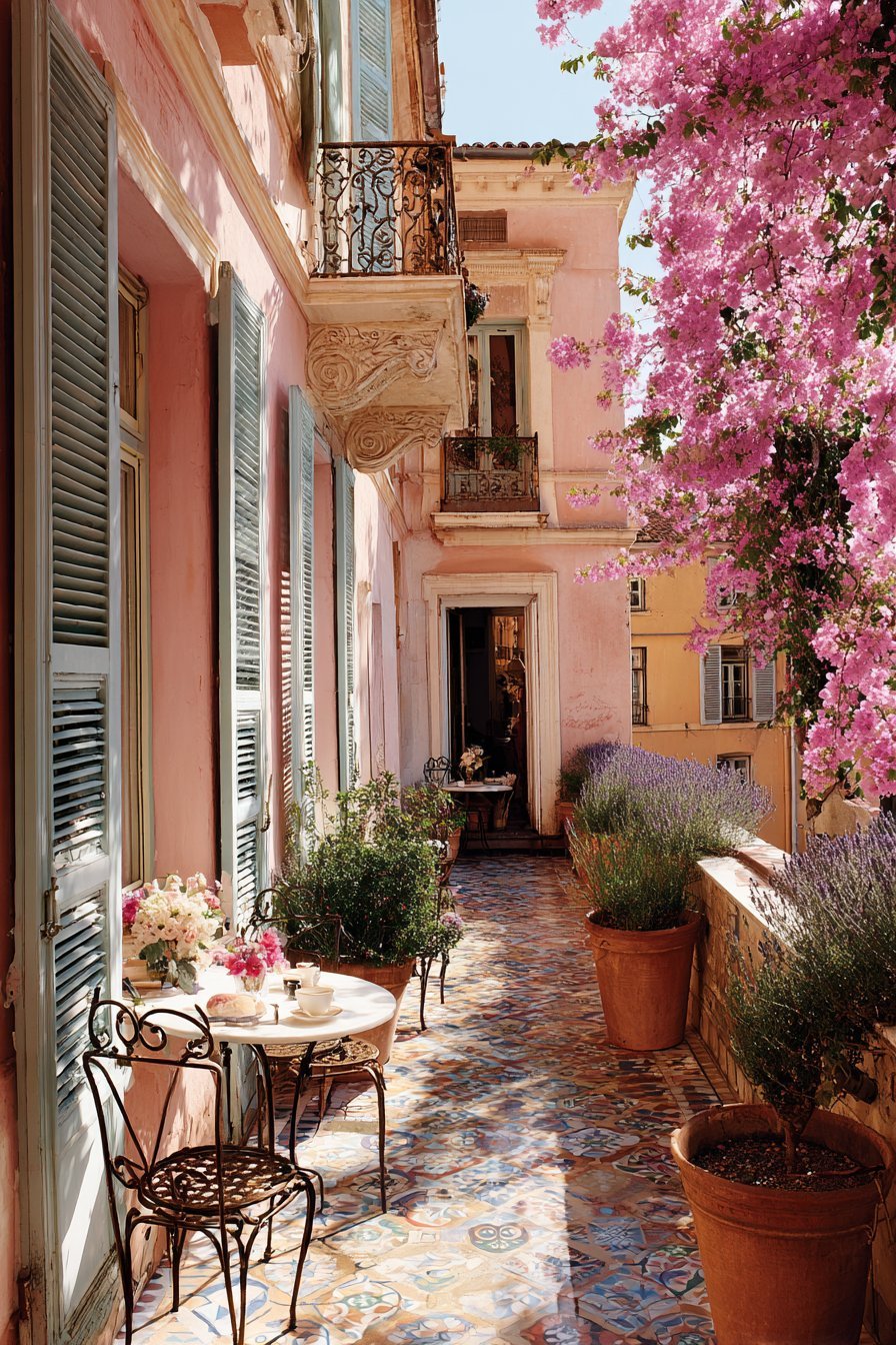 Mediterranean Sun-Drenched Terrace