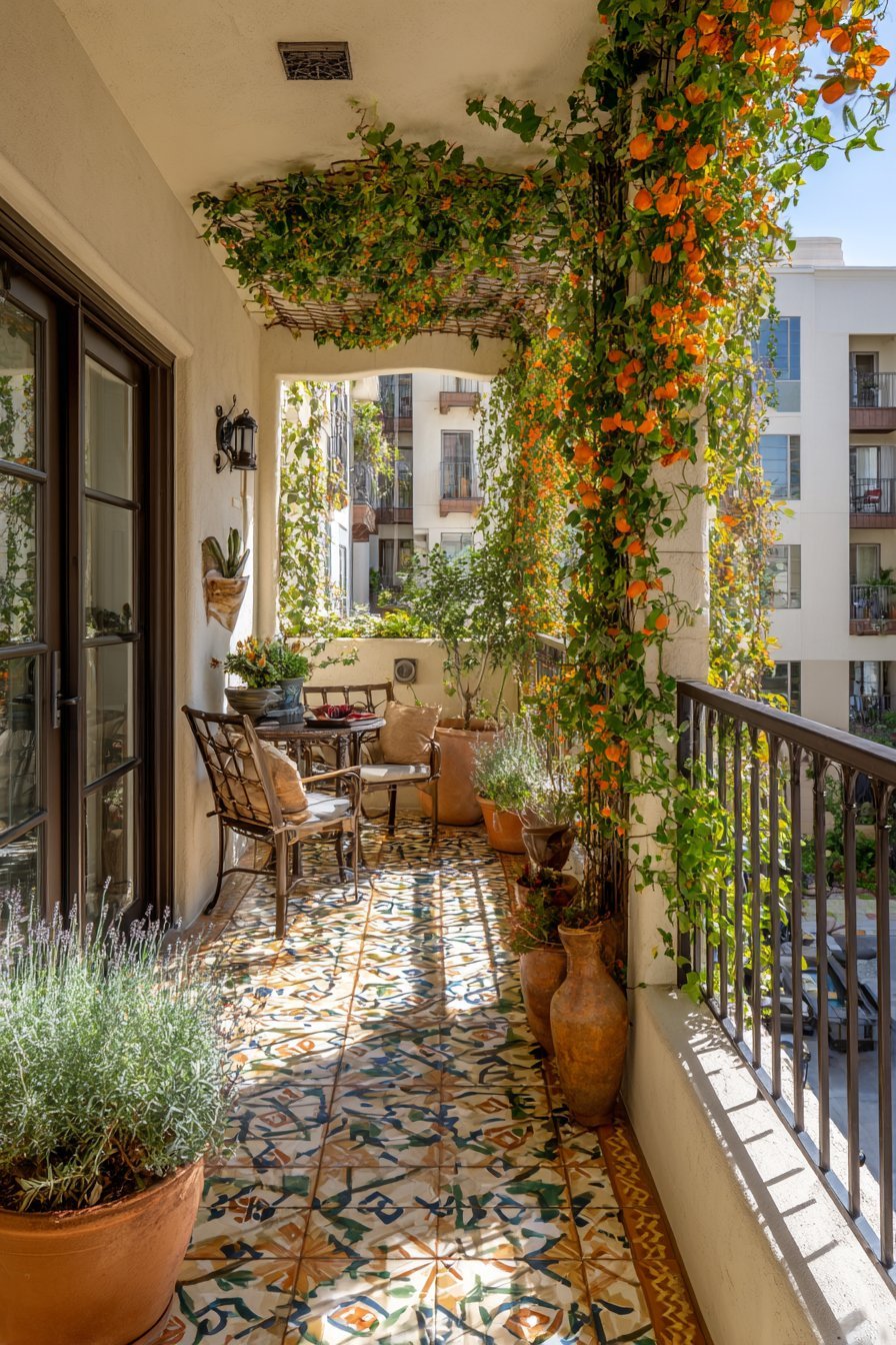 Mediterranean Sun-Drenched Terrace