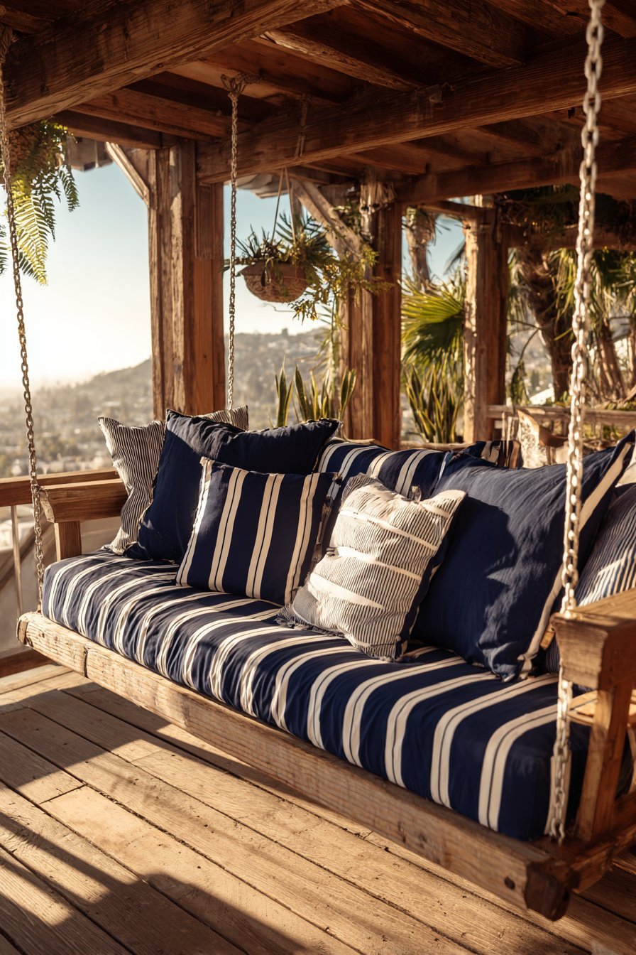 Pergola Swing Bench Relaxation Spot