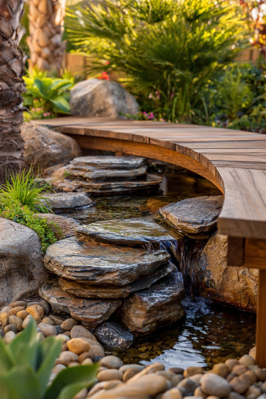 Natural Stone Water Feature Garden