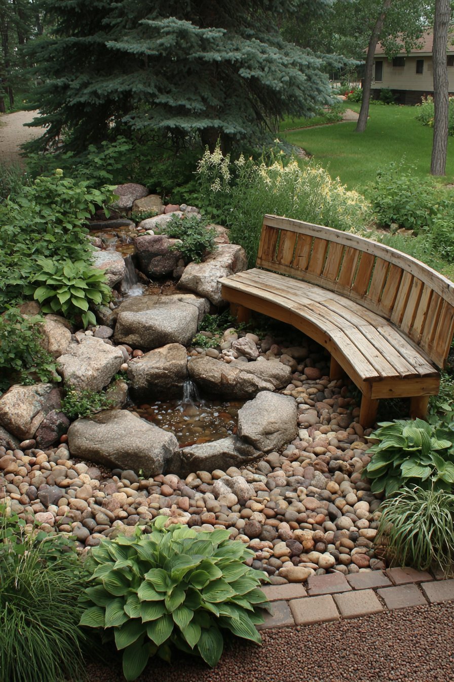Natural Stone Water Feature Garden
