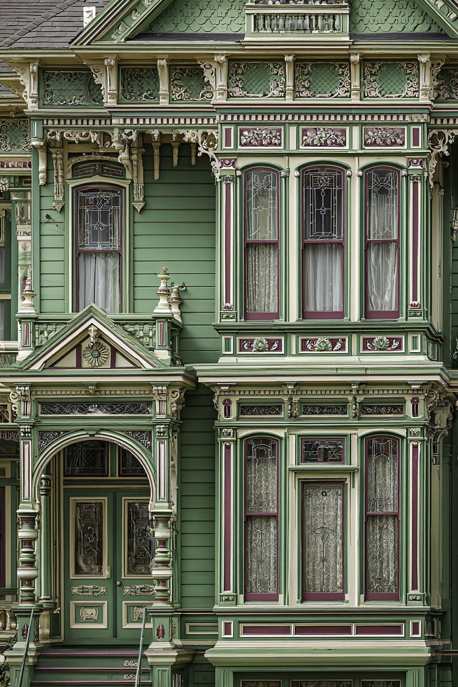 Victorian Gingerbread with Ornate Detailing