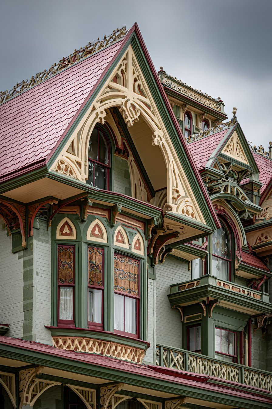 Victorian Gingerbread with Ornate Detailing