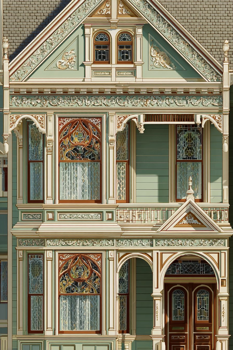 Victorian Gingerbread with Ornate Detailing