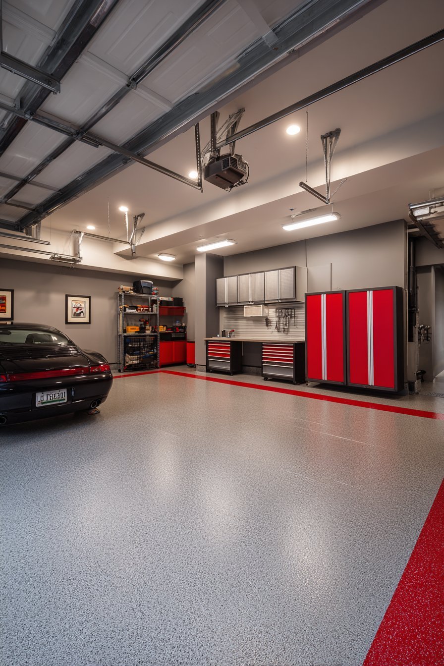 Multipurpose Garage with Designated Zones