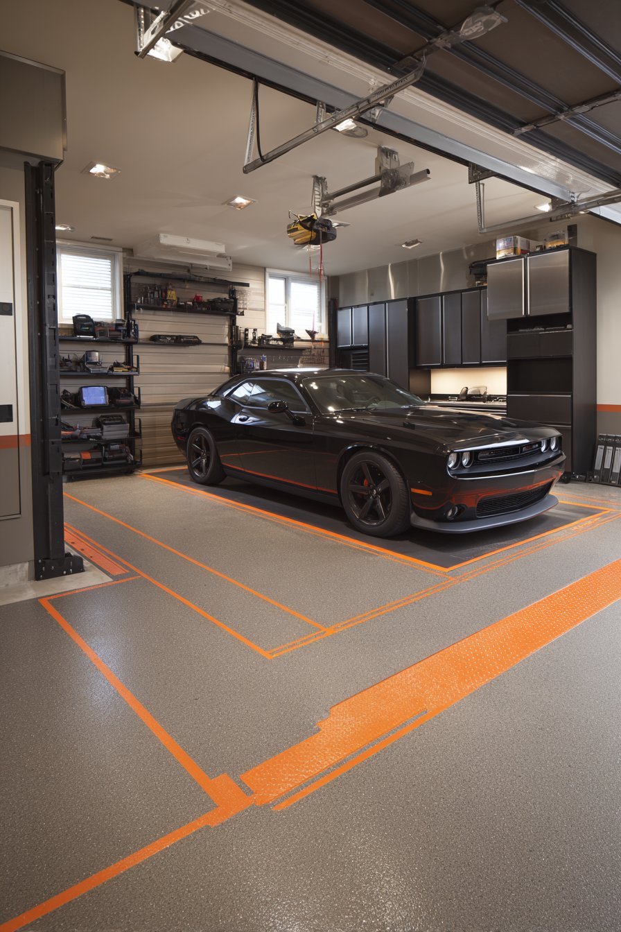 Multipurpose Garage with Designated Zones