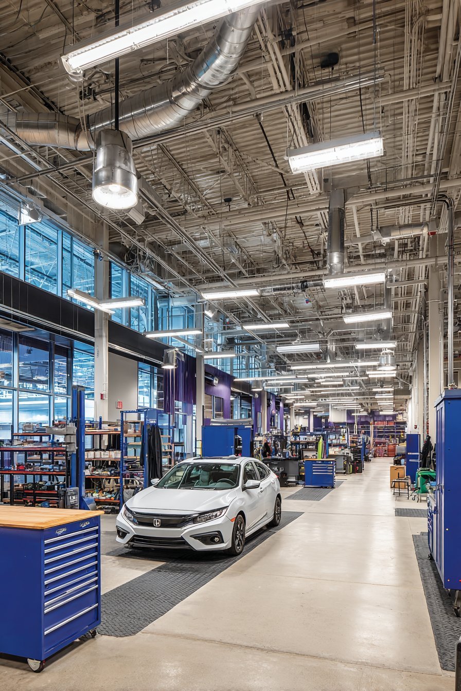 Multipurpose Garage with Designated Zones