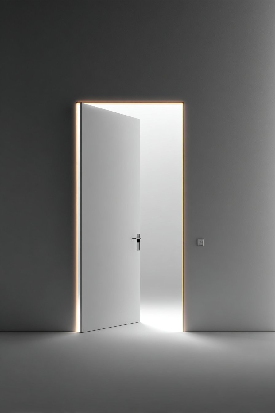  Contemporary White Lacquer with LED Lighting