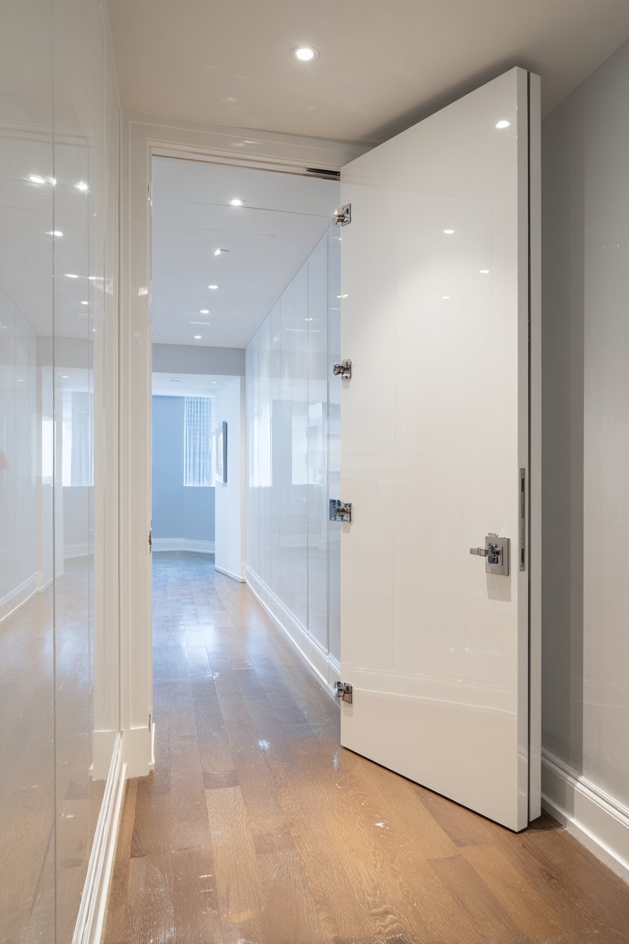  Contemporary White Lacquer with LED Lighting