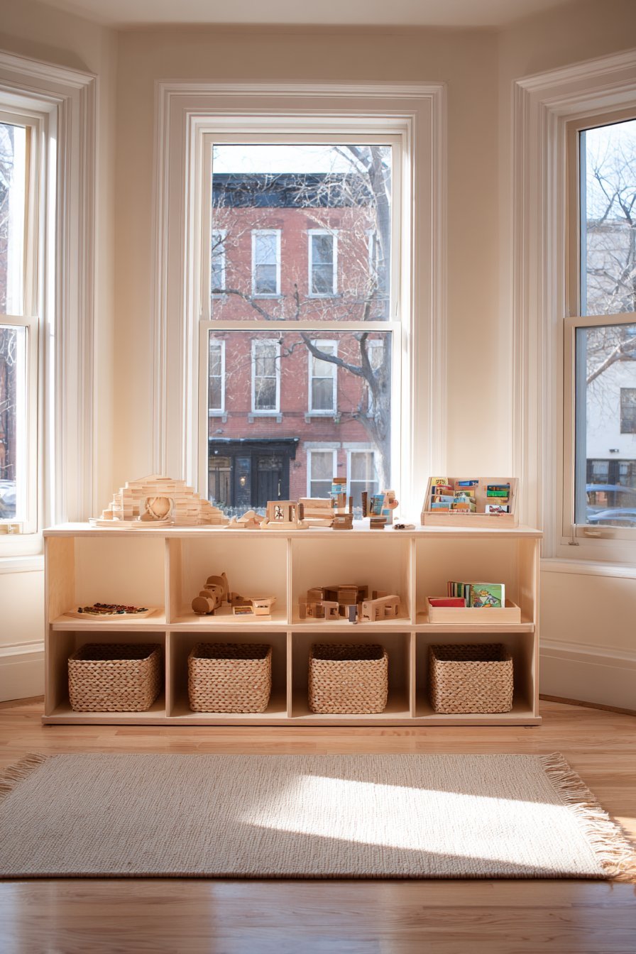 Montessori-Style Low-Profile Shelving