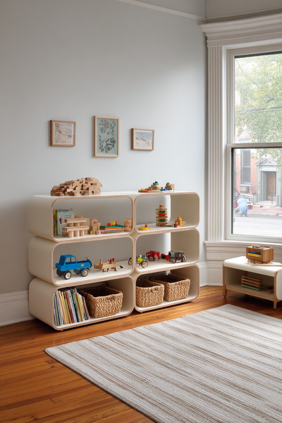 Montessori-Style Low-Profile Shelving