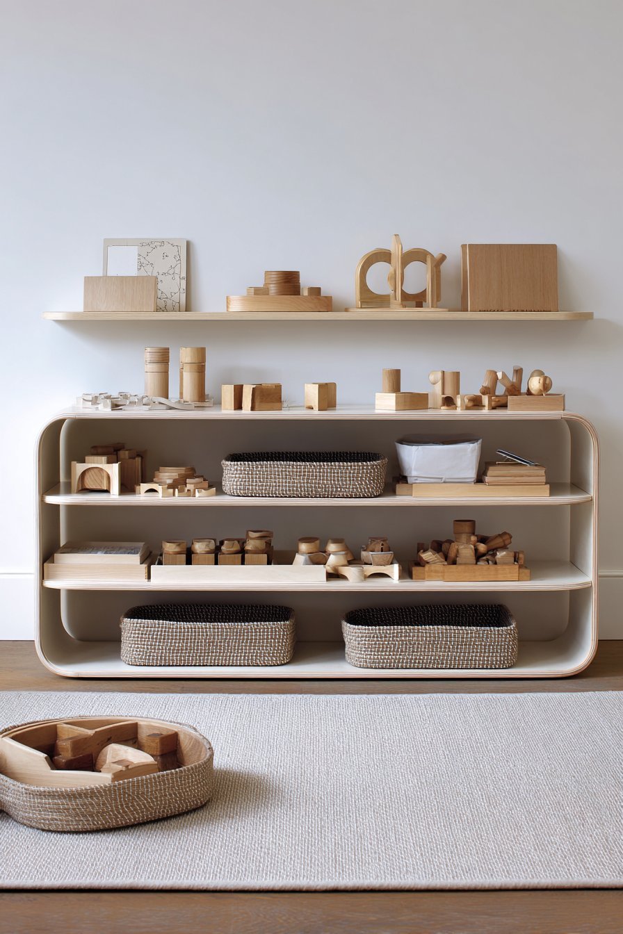 Montessori-Style Low-Profile Shelving