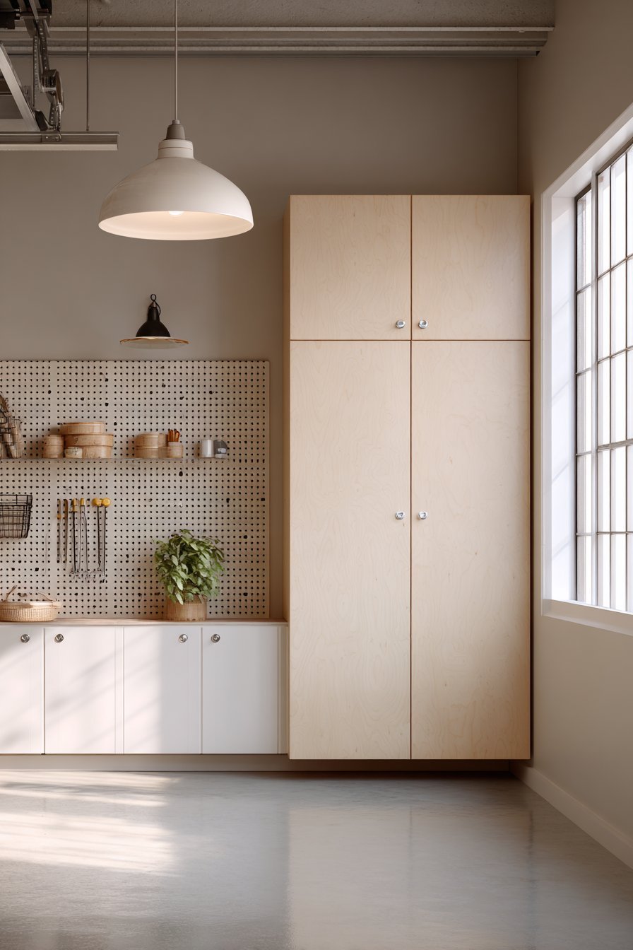 Scandinavian-Inspired Minimalist Garage