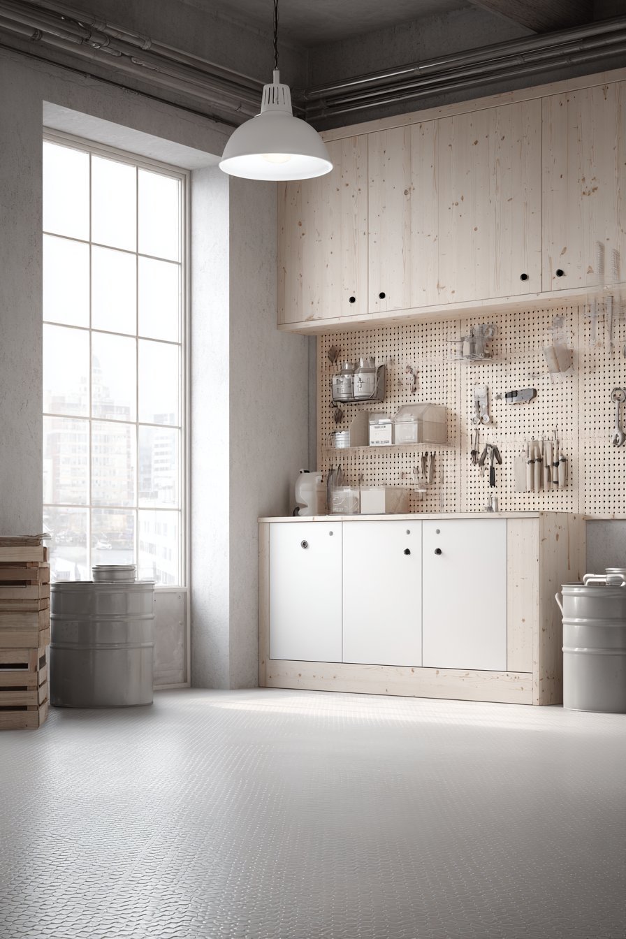 Scandinavian-Inspired Minimalist Garage