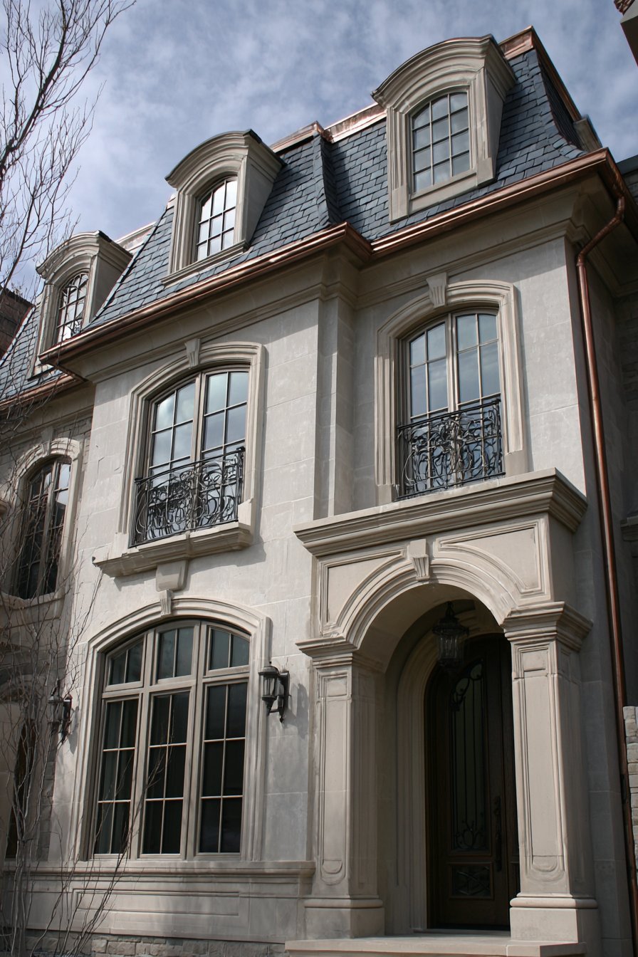  French Provincial with Limestone Details