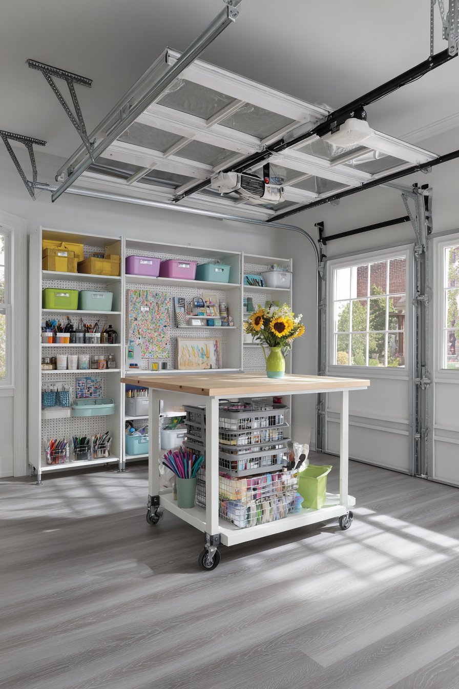 Garage Craft and Hobby Room Transformation