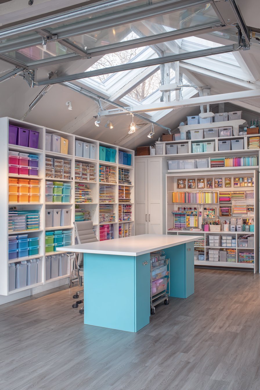 Garage Craft and Hobby Room Transformation