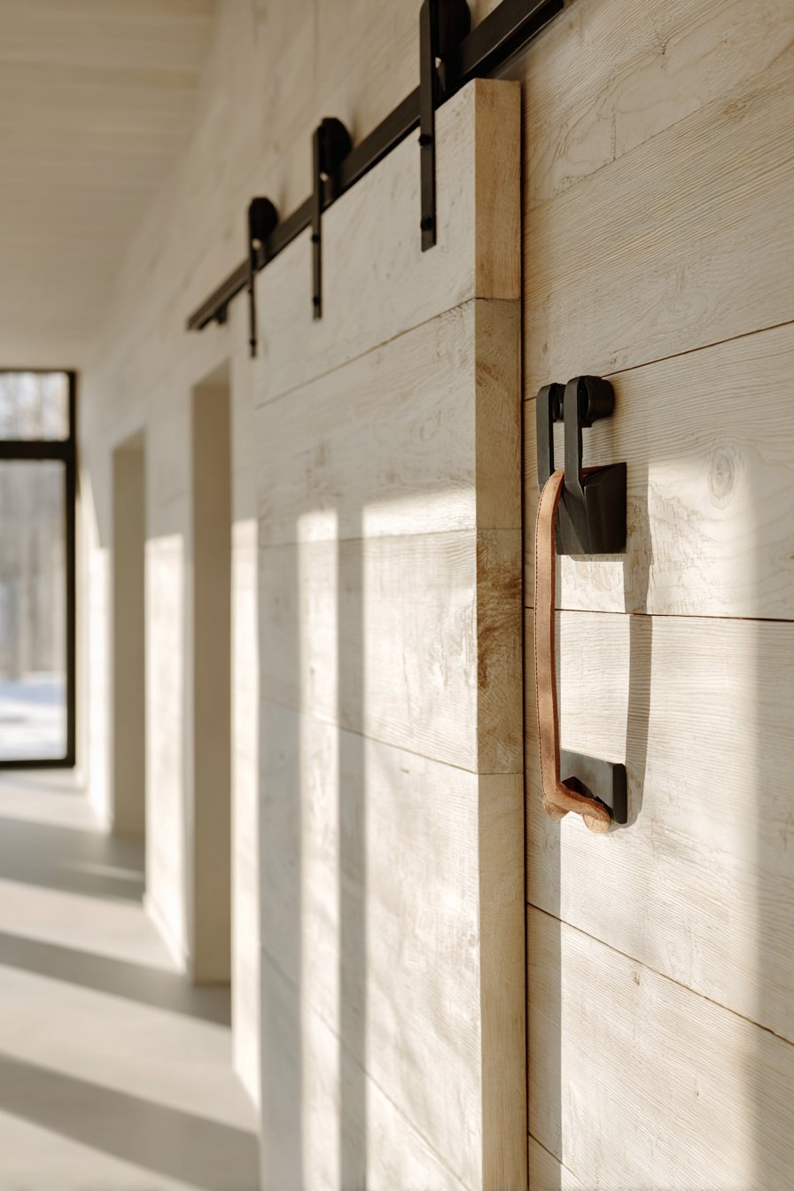  Scandinavian Ash Wood Mudroom Door