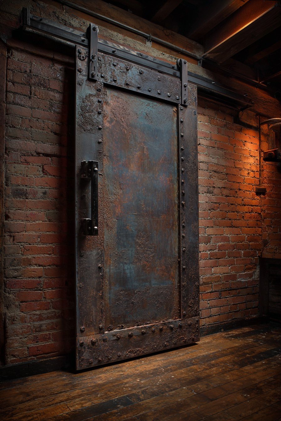 Industrial Reclaimed Metal Door