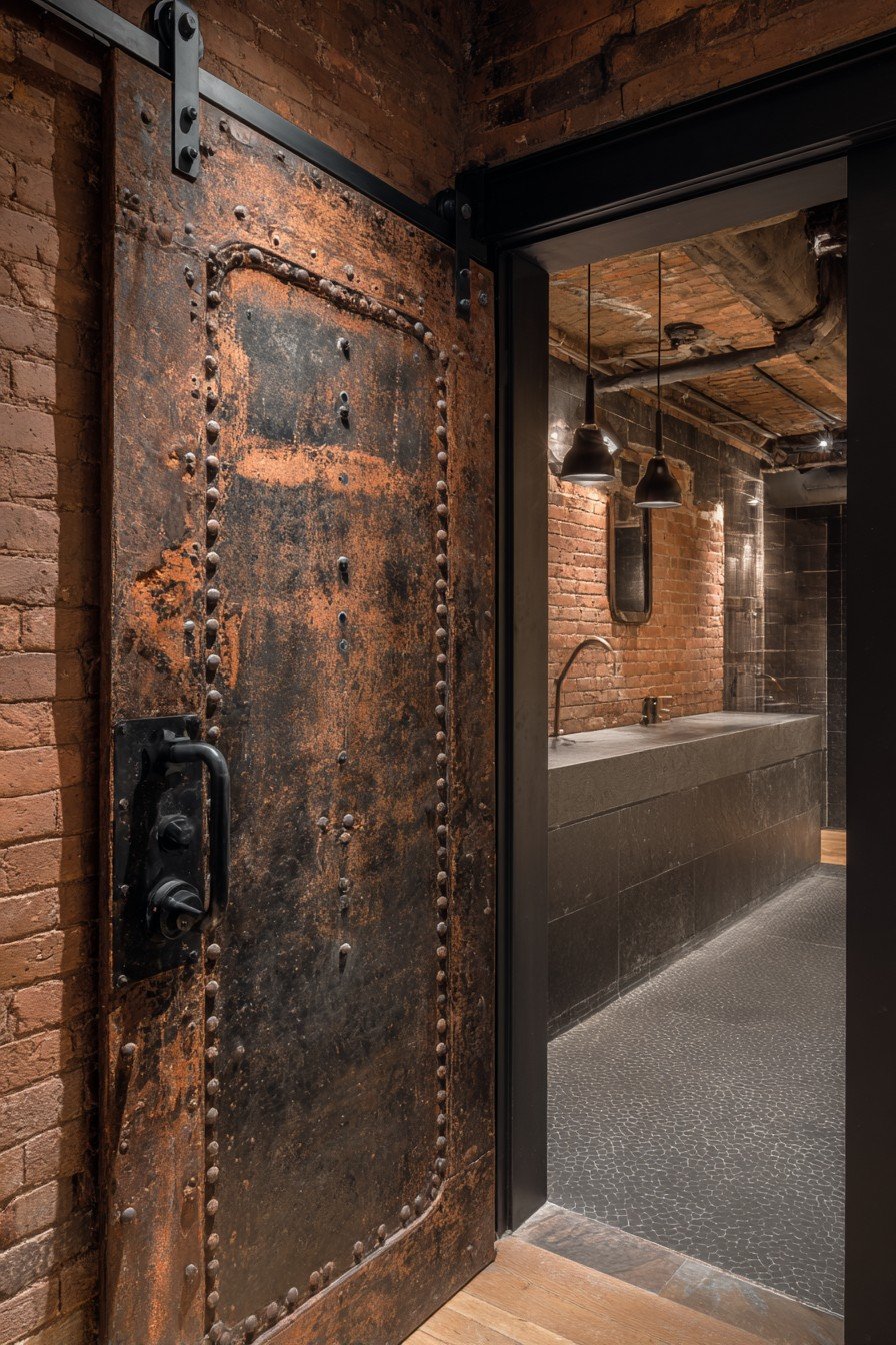 Industrial Reclaimed Metal Door
