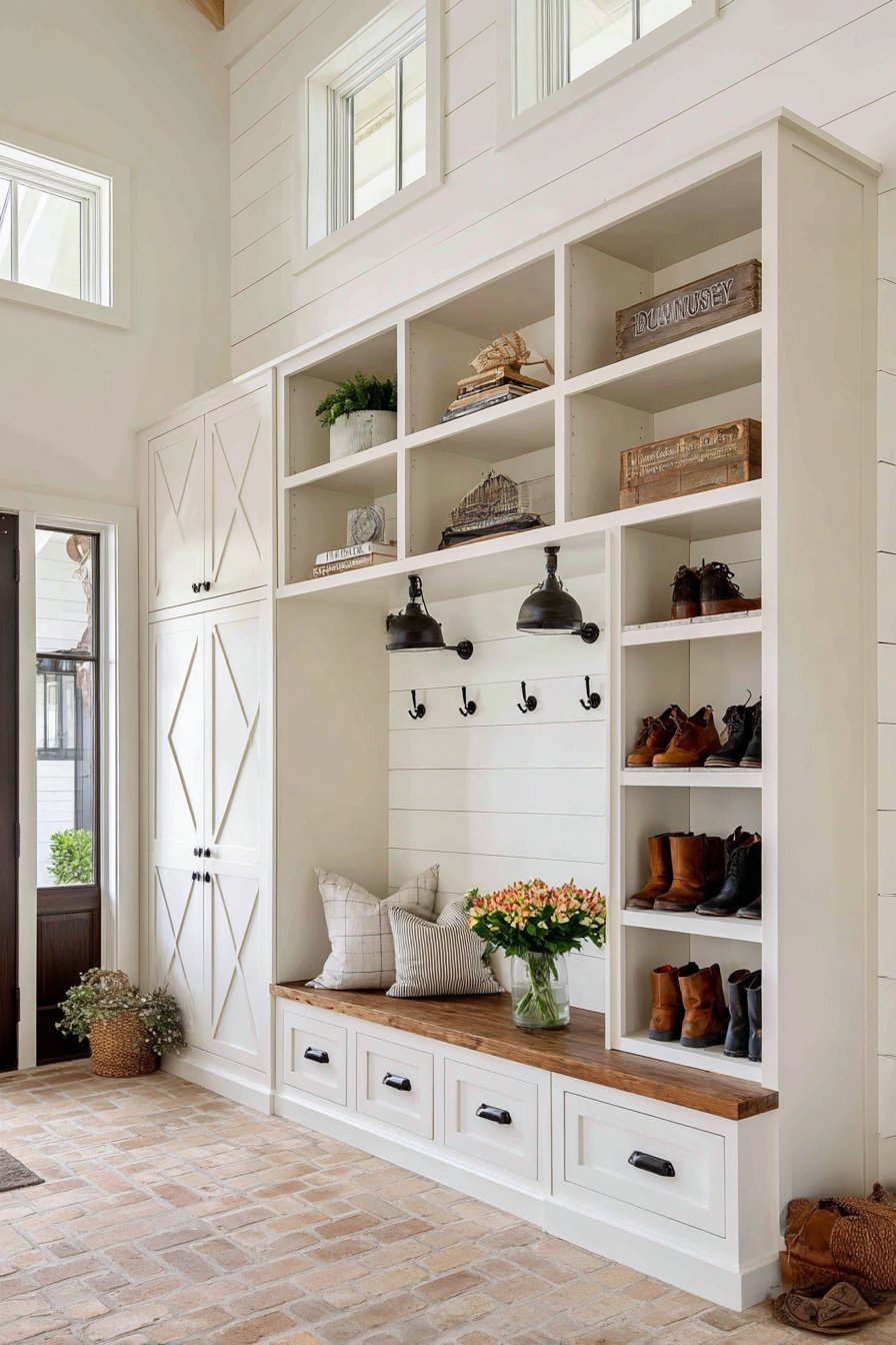 Modern Farmhouse Shiplap Built-In System