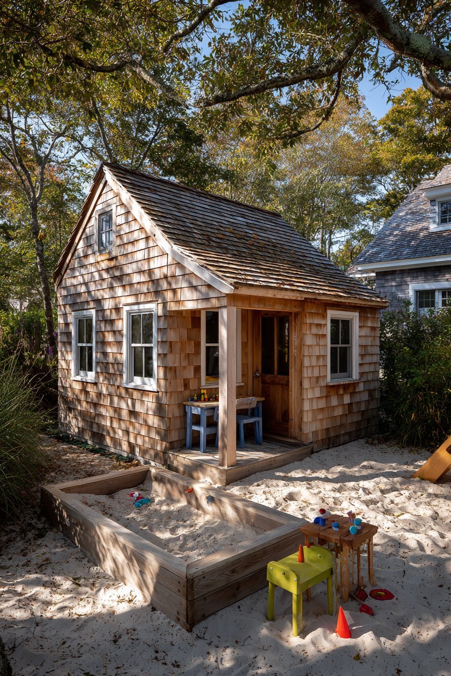 Cedar Shingle Playhouse Family Corner
