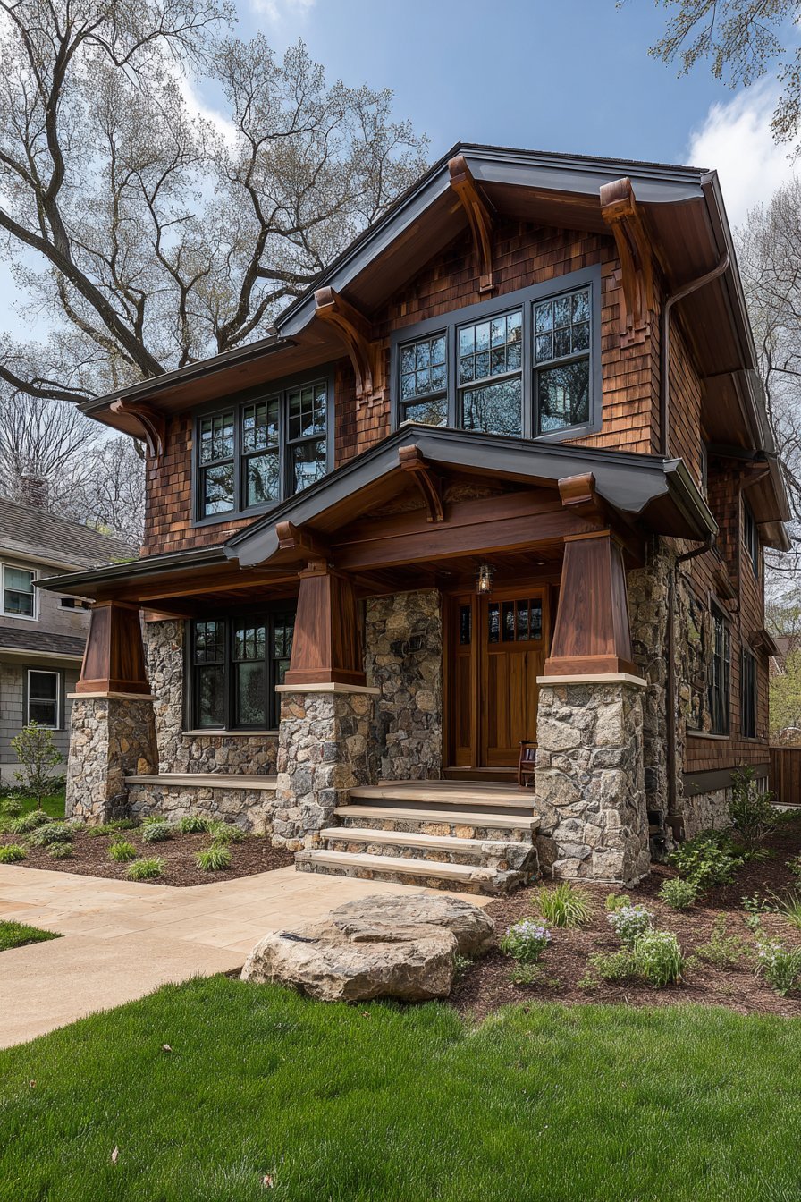 Craftsman Bungalow with Honest Structure