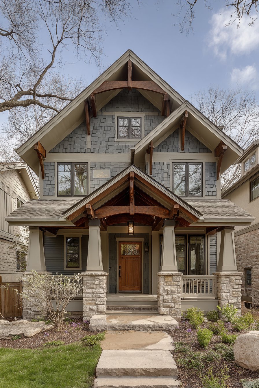 Craftsman Bungalow with Honest Structure