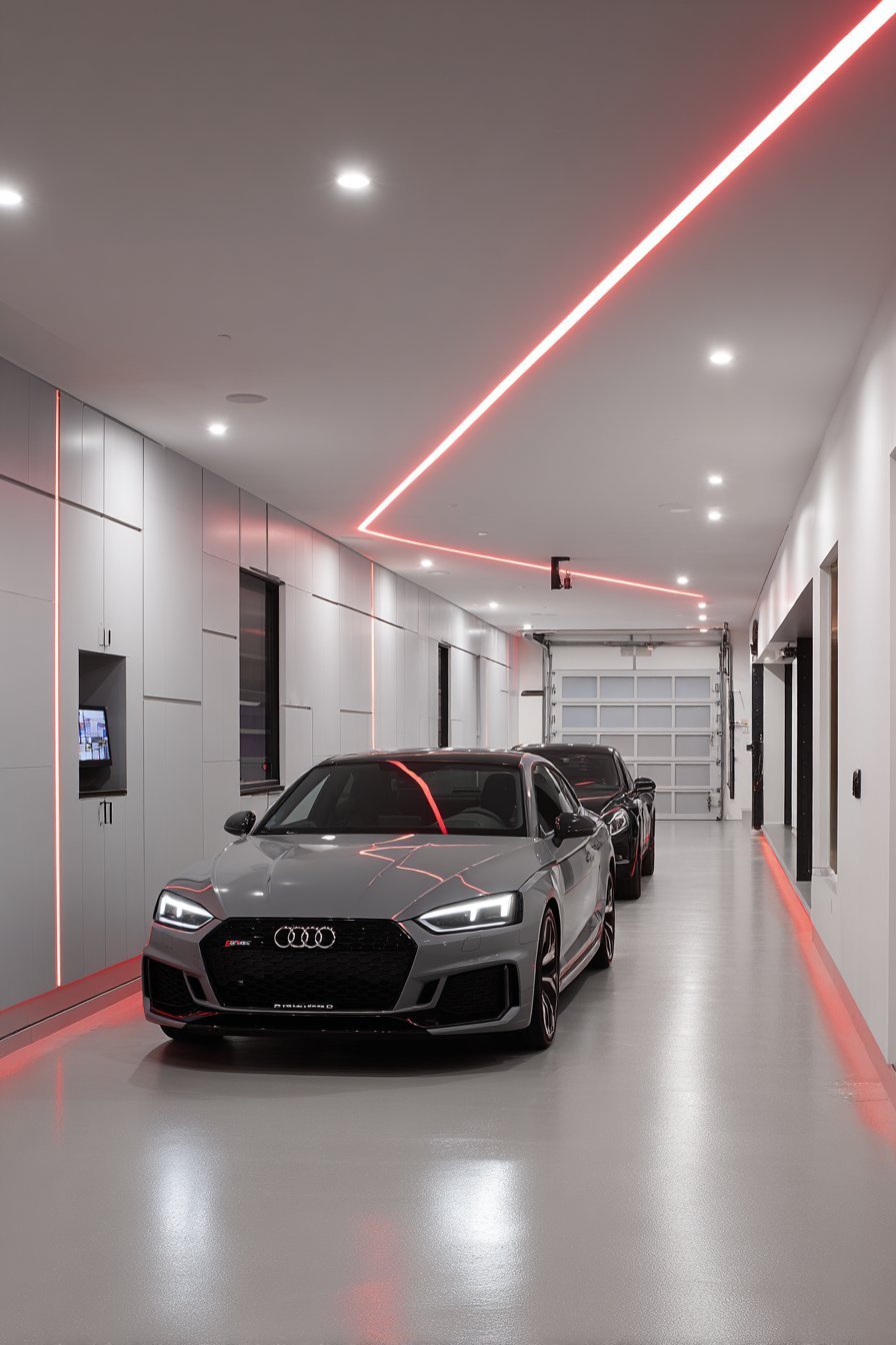 Tech-Integrated Smart Garage Systems