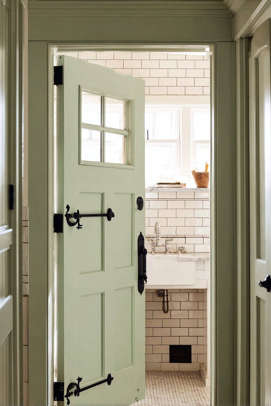 Cottage Dutch Door in Sage Green