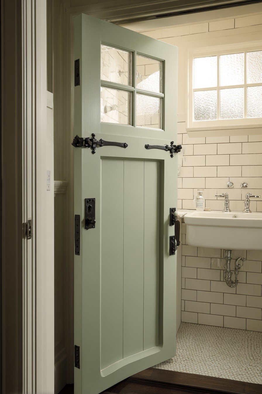 Cottage Dutch Door in Sage Green