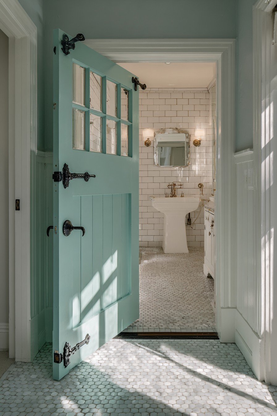 Cottage Dutch Door in Sage Green