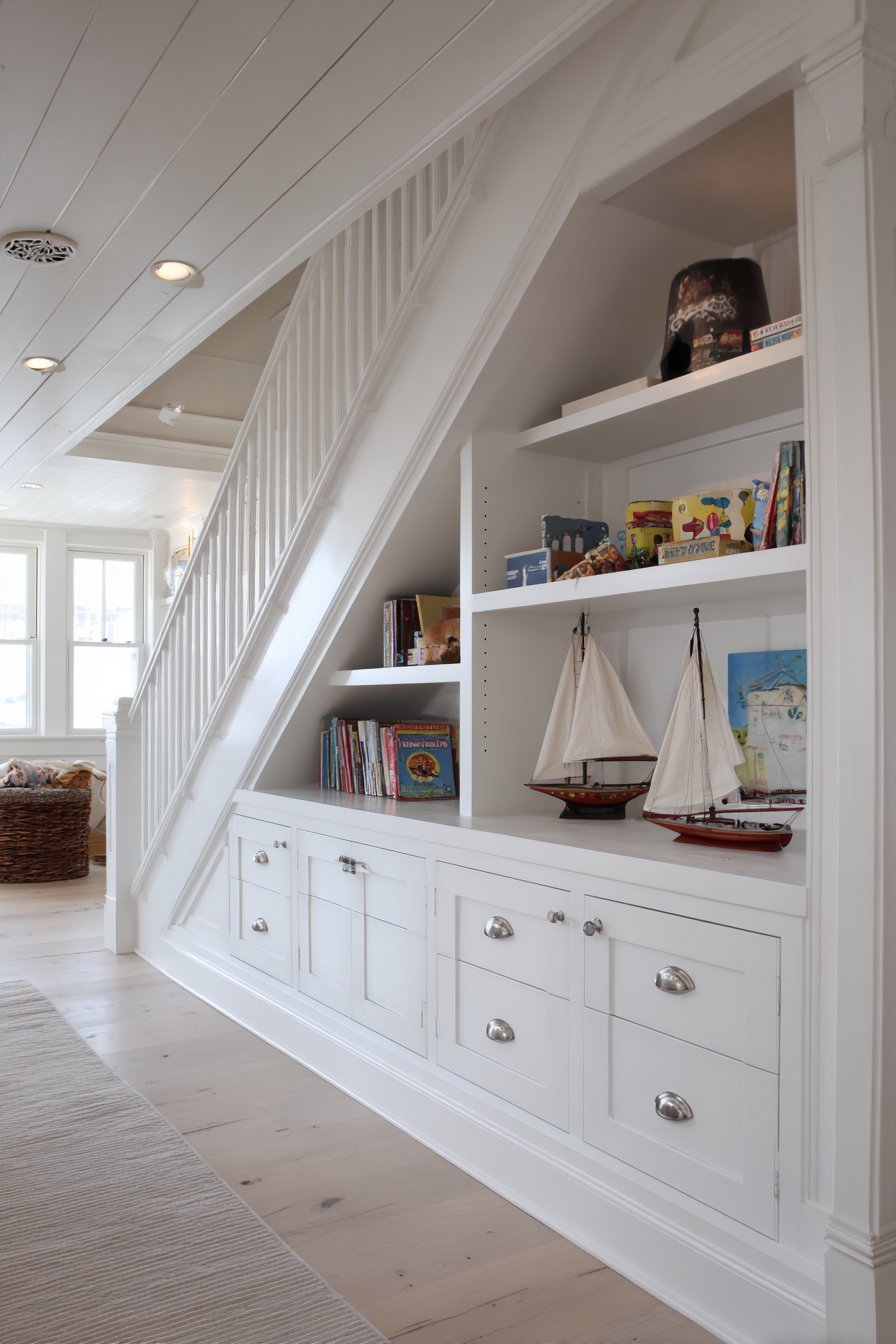 Under-Stairs Built-In Cabinetry