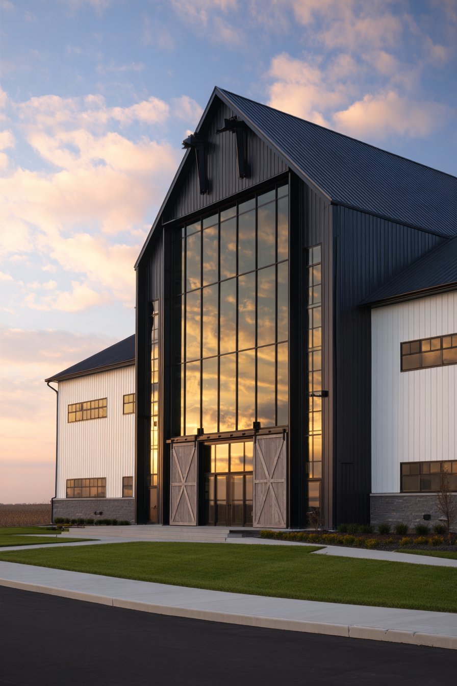 Contemporary Barn with Agricultural References