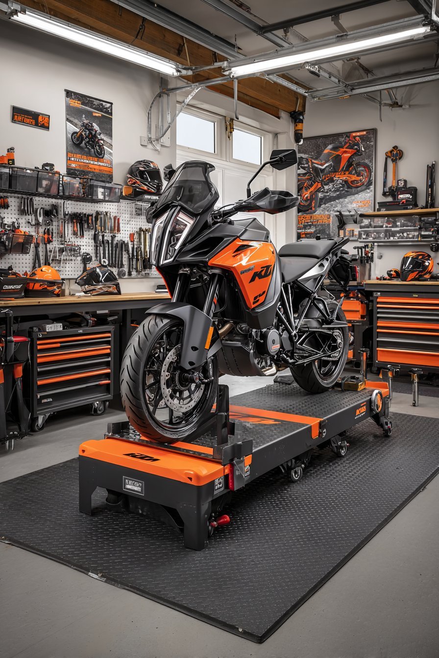 Motorcycle Workshop with Specialized Equipment