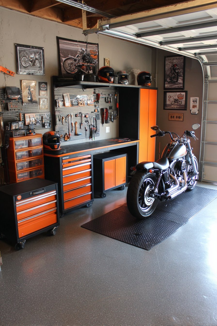 Motorcycle Workshop with Specialized Equipment