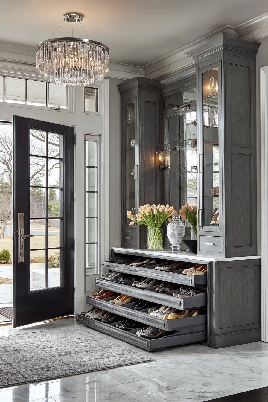 Luxury Marble-Topped Designer Console