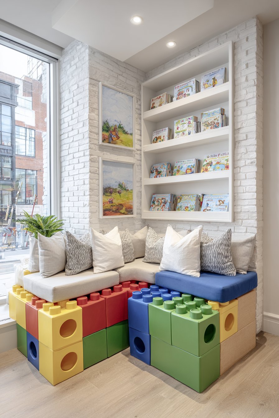 Modular Foam Block Storage Seats