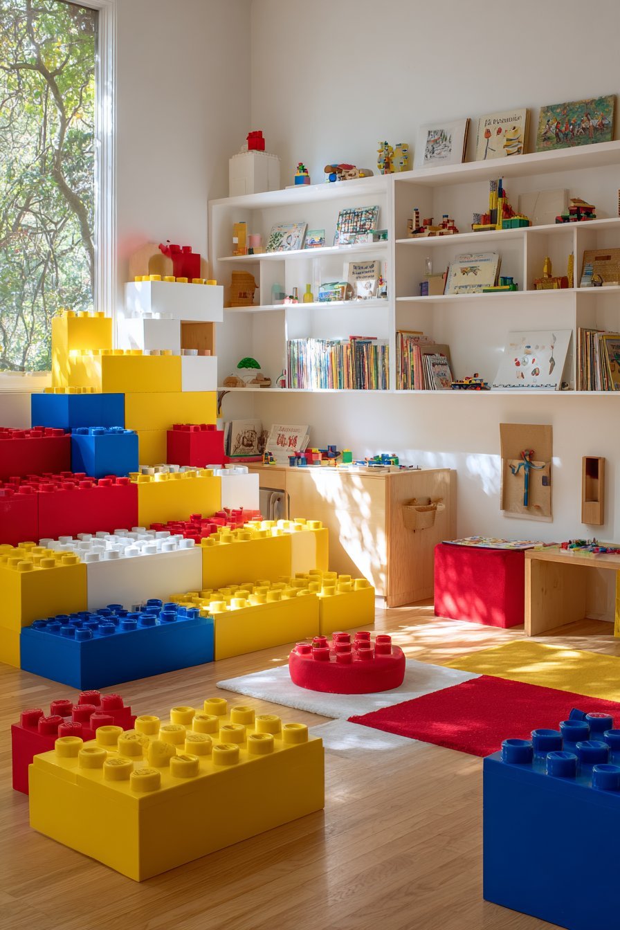 Modular Foam Block Storage Seats
